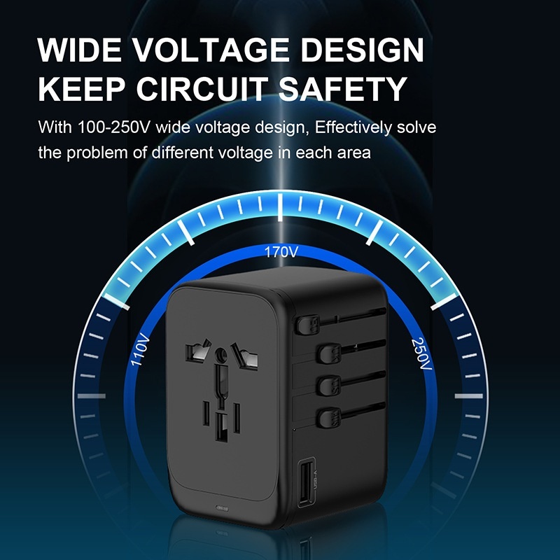 Travel Adapter 4C Port Gallium Nitride Universal Conversion Socket