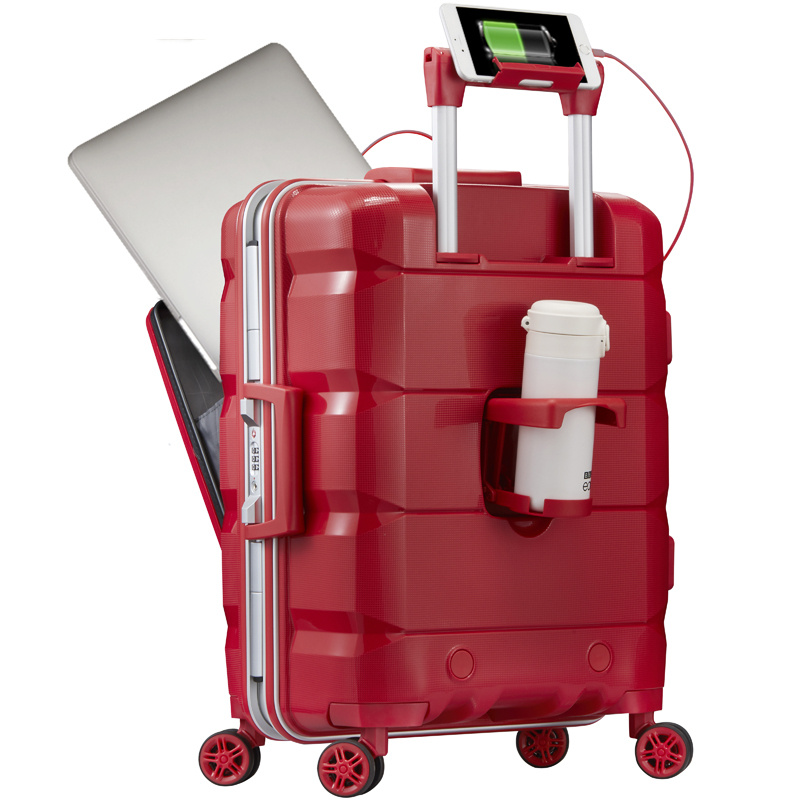 Multifunctional Computer Carry-On Luggage – Aluminum Frame Business Travel Case - Image 2