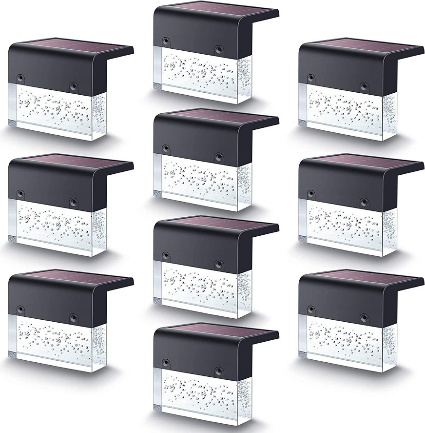 Waterproof New RGB LED Solar Light Step Fence Light - Image 3