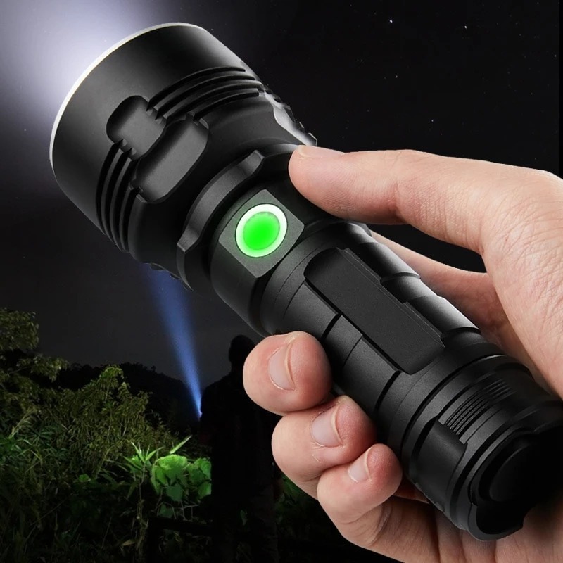 Strong Flashlight Focusing Led Light Rechargeable Super Bright LED Outdoor Xenon Lamp - Image 5