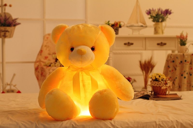 Creative Light Up LED Teddy Bear Stuffed Animals Plush Toy Colorful Glowing Christmas Gift For Kids Pillow - Image 8