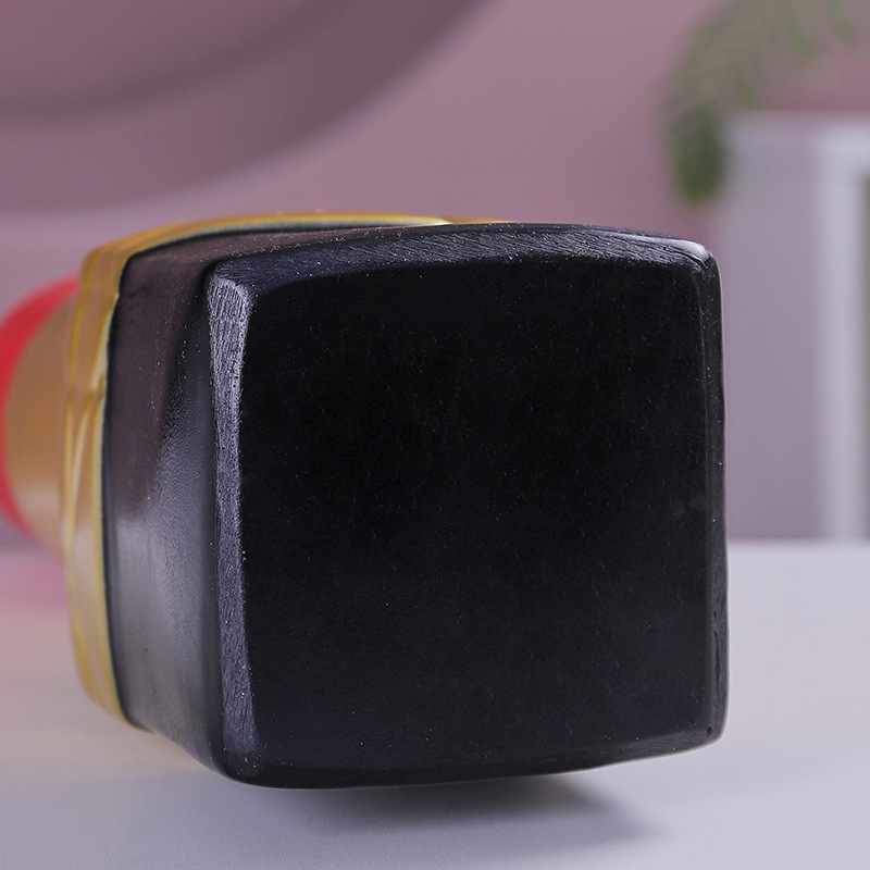 Creative Light-Luxury Modern Living Room Metal Lipstick-Shape Flower Vase - Image 4