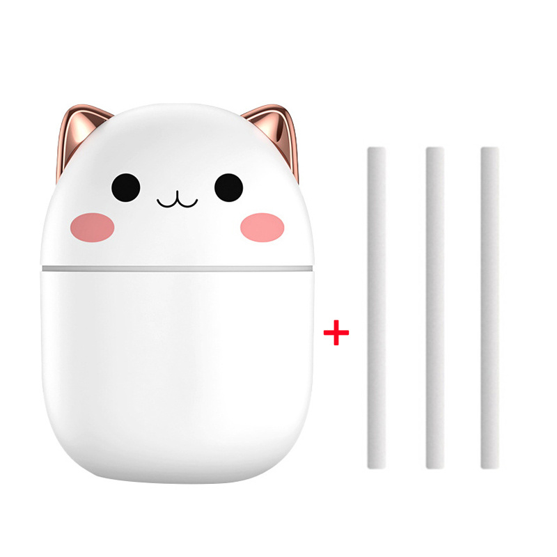 Air Humidifier Cute Cat Ultra-Silent USB Office Household Bedroom Car Aromatherapy Air Purifier With Led Cool Mist Spray - Image 3