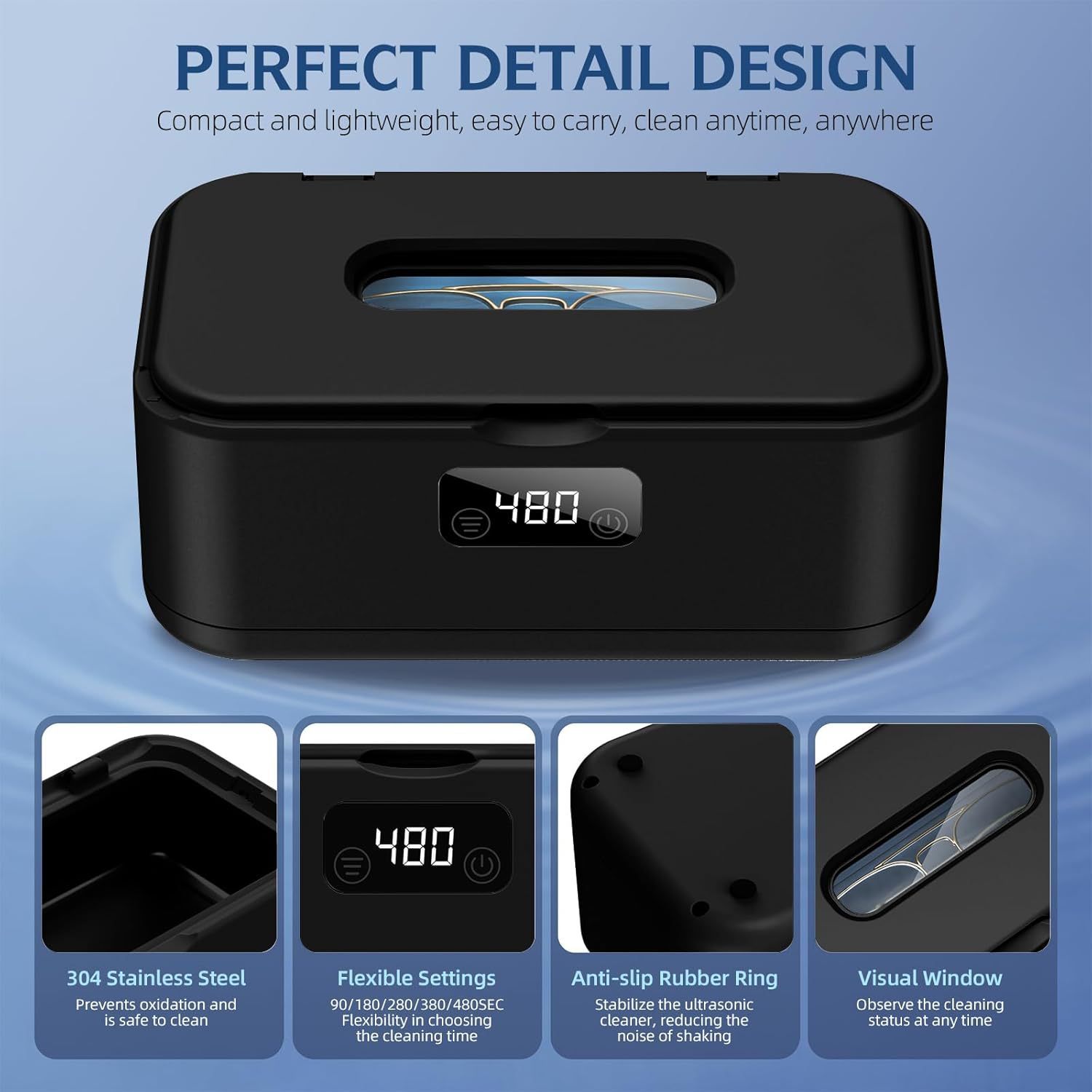 Household Denture And Jewelry Ultrasonic Cleaner - Image 5