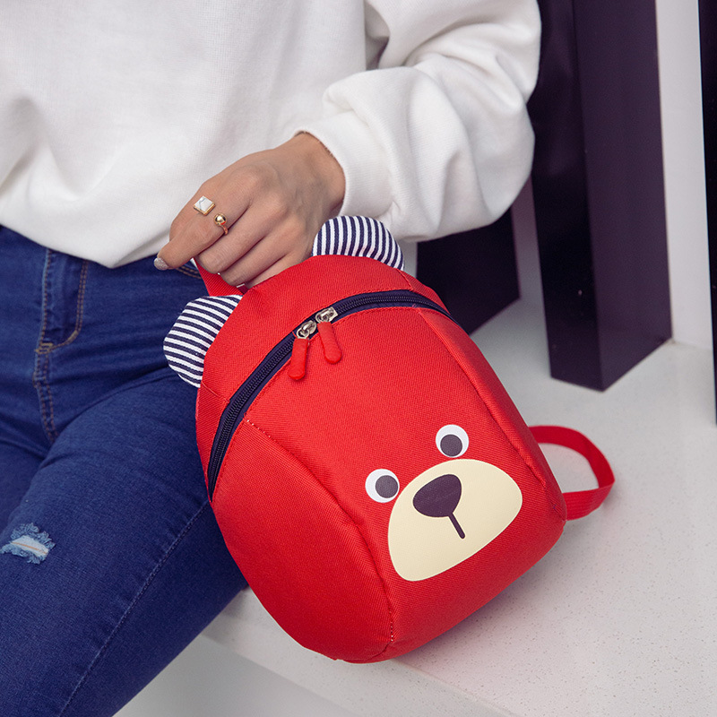 New baby cartoon bear double back 1 to five years old Minilight bag to prevent loss of shoulder bag - Image 4
