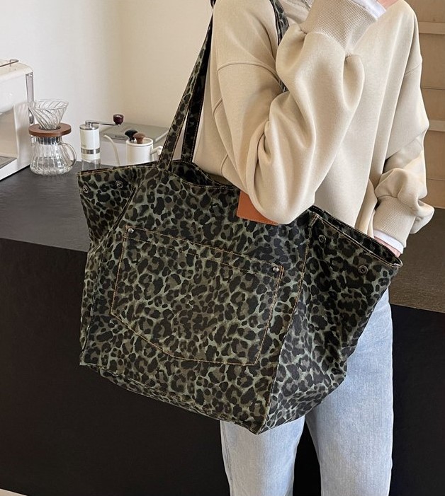 Women’s Large Canvas Shoulder Bag – Casual High Capacity Tote - Image 4