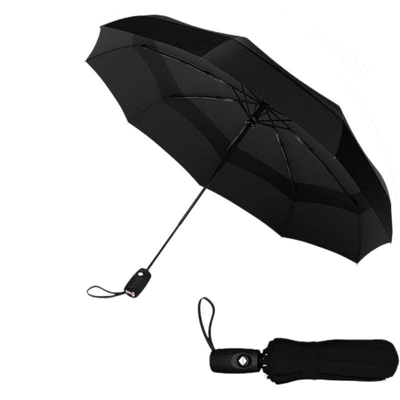 Automatic Folding Umbrella Three-Fold Travel-Ready Windproof - Image 2
