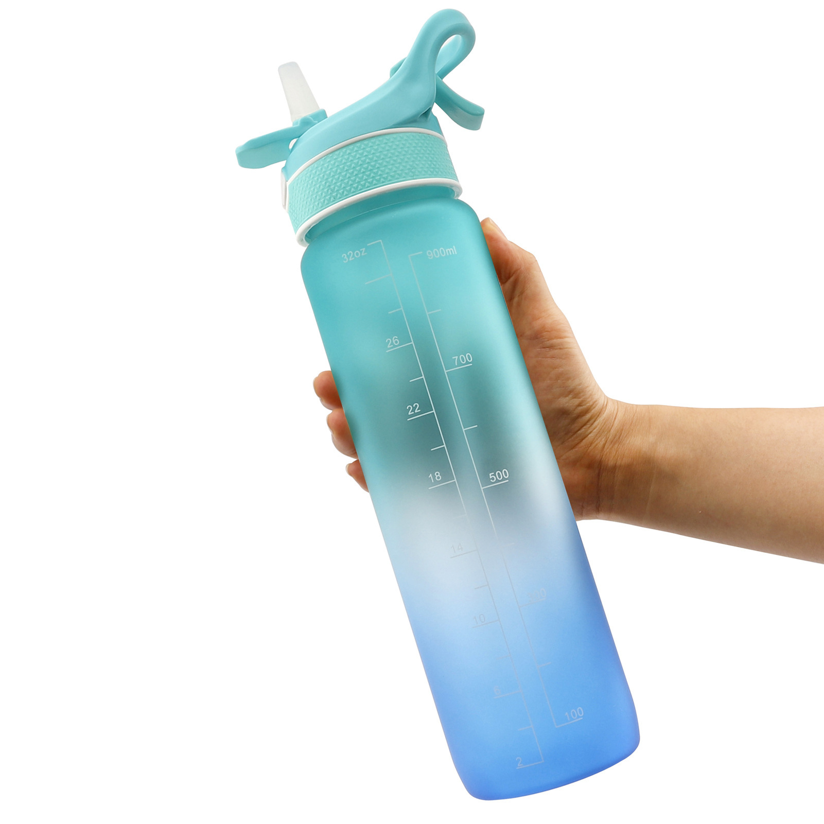 Water Bottle Scrub Bounce Cover Straw Space Cup Sports Water Bottle - Image 9