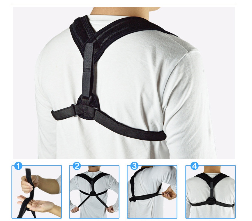 Adjustable Clavicle Posture Corrector & Lower Back Support Brace for Men and Women - Image 5