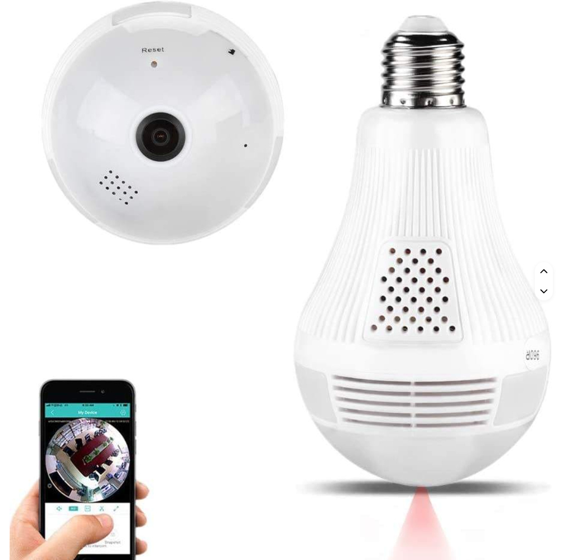 1080p Indoor E27 Bracket Monitoring Z Camera Light Bulb - Image 2