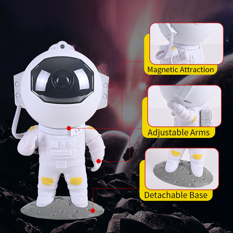 Galaxy Star Projector Starry Sky Night Light Astronaut Lamp Home Room Decor Decoration Bedroom Decorative Luminaires Gift - Image 9