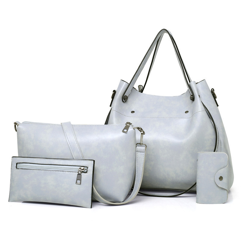 Women’s Retro 4-Piece Bag Set – Matching Mother & Daughter Handbags - Image 2