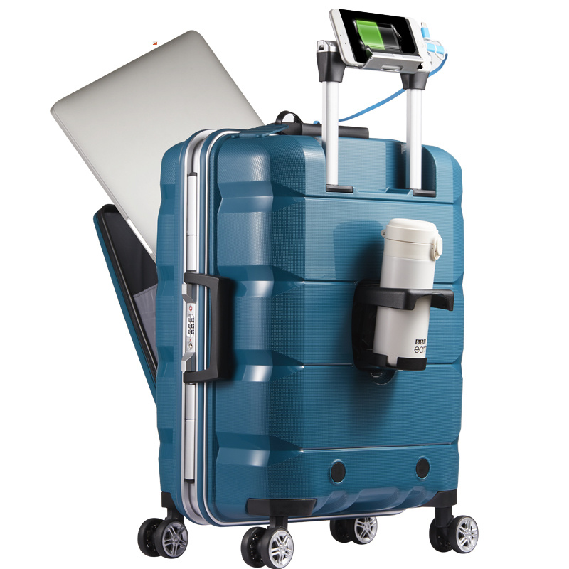 Multifunctional Computer Carry-On Luggage – Aluminum Frame Business Travel Case - Image 5