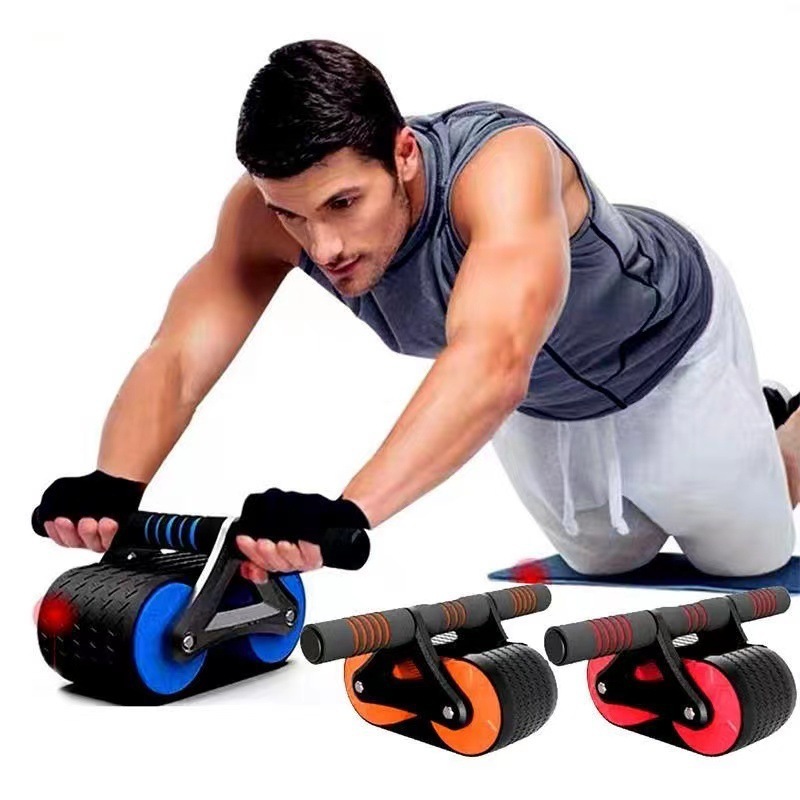 Double Wheel Abdominal Exerciser Women Men Automatic Rebound Ab Wheel Roller Waist Trainer Gym Sports Home Exercise Devices - Image 9