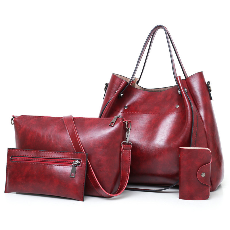Women’s Retro 4-Piece Bag Set – Matching Mother & Daughter Handbags - Image 6