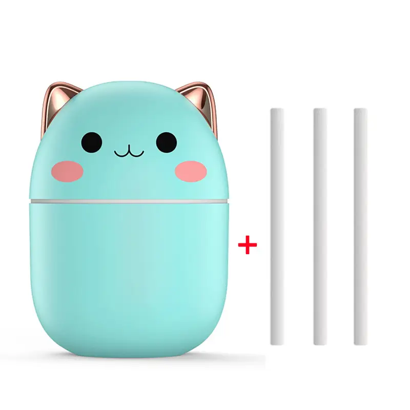 Air Humidifier Cute Cat Ultra-Silent USB Office Household Bedroom Car Aromatherapy Air Purifier With Led Cool Mist Spray - Image 5