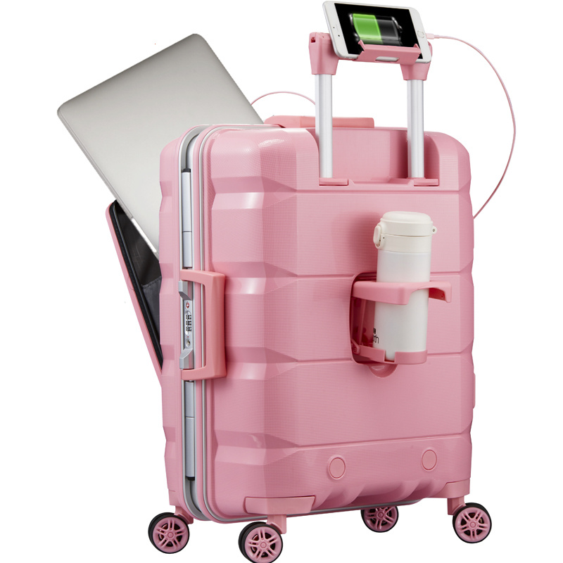Multifunctional Computer Carry-On Luggage – Aluminum Frame Business Travel Case - Image 3