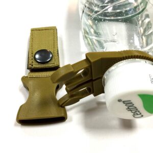 Portable Water Bottle Carabiner Clip – Nylon Woven Quick Attach Holder