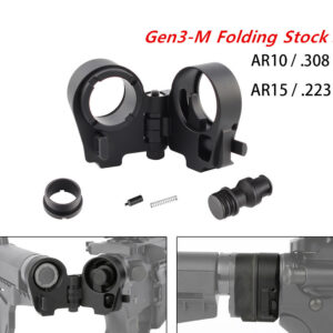 Third generation tactical folding nut folding back bracket adapter