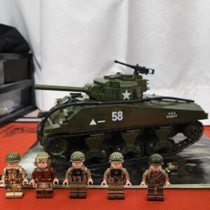 Sherman Tank Model – Educational Military Building Set