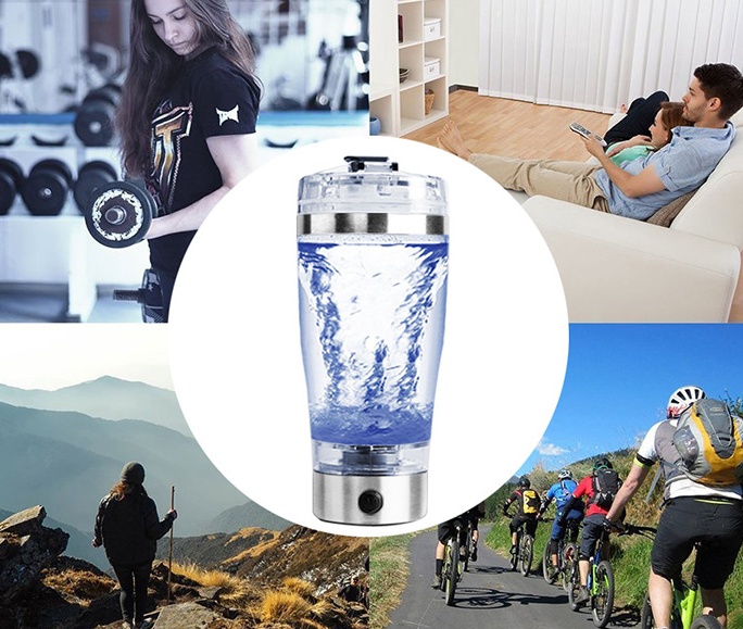 Electric Protein Shake Stirrer USB Shake Bottle Milk Coffee Blender Kettle Sports And Fitness Charging Electric Shaker Cup - Image 5