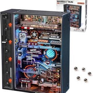 ROBOTIME 3D Puzzle Model Kit To Build Last City, Marble Run LED Glow In The Dark MR01S